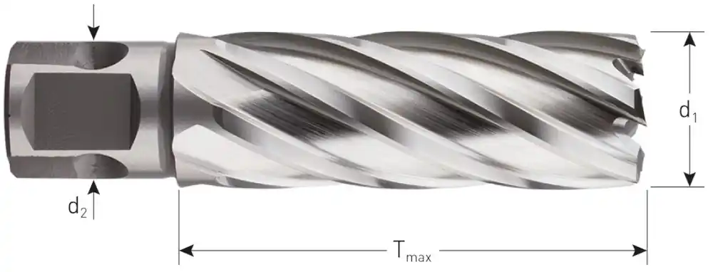 HSS-XE KERNBOOR SILVER-LINE, UNIVERSEEL 19, ø16X55