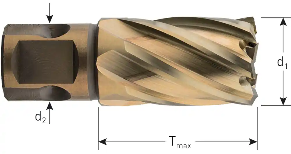 HSS-XE KERNBOOR GOLD-LINE, UNIVERSEEL 19, ø33X30