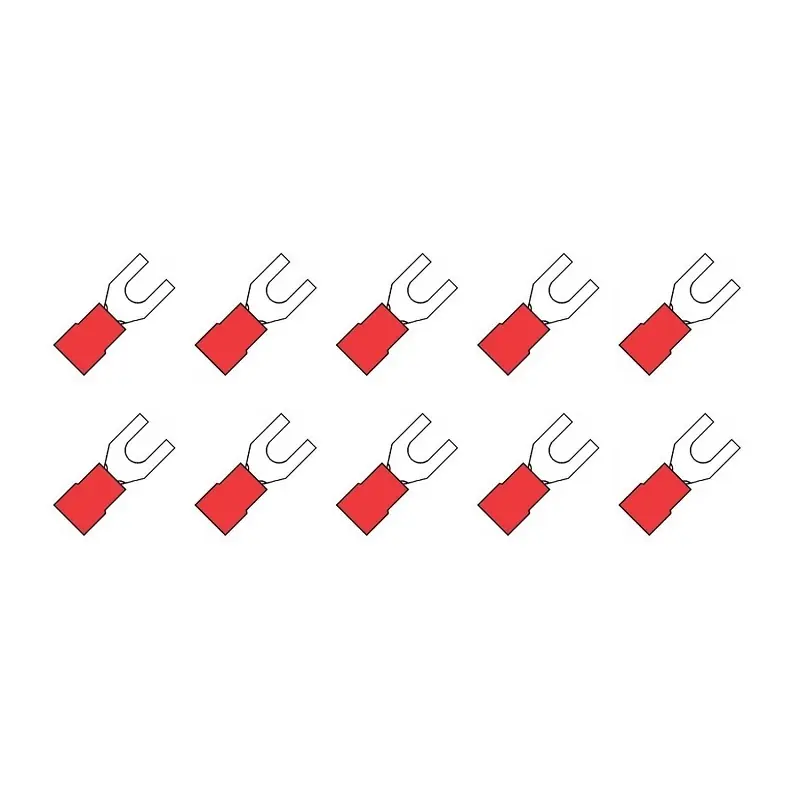 10 ST.KABELSCHOEN VORK 5MM ROOD