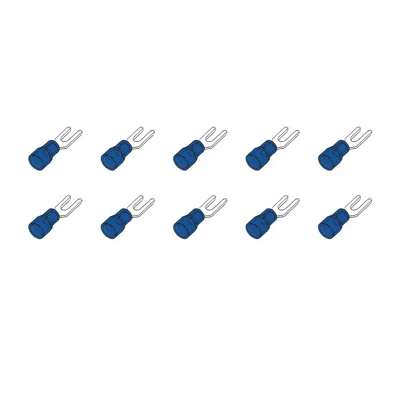 10 ST.KABELSCHOEN VORK 5MM BLAUW