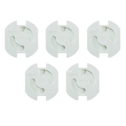 5 STUKS STOPCONTACTBEVEILIGER WIT