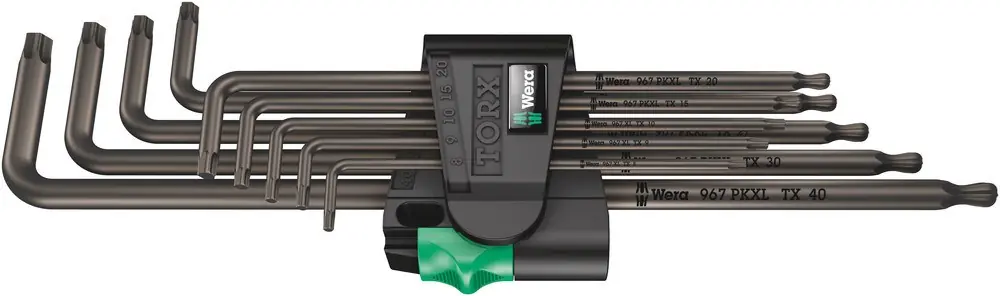 967/9 TX XL 1 TORX® STIFTSLEUTELSET, LANG, 9-DELIG