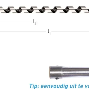 SLANGENBOOR, GOLD-LINE, ø30X155/235