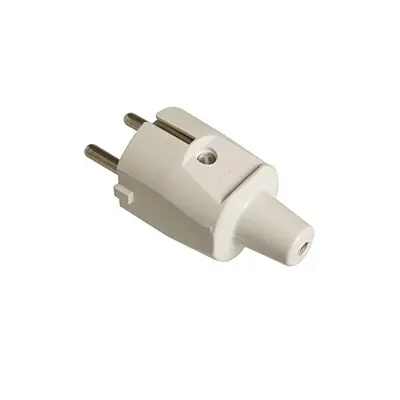 PVC STEKKER MET RANDAARDE WIT