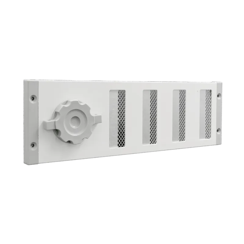 SCHUIFROOSTER, ALUMINIUM MET VLIEGENGAAS - WIT, RAL 9010 - LUCHTDOORLA