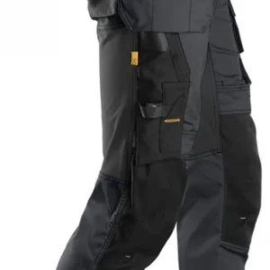 ALLROUNDWORK, STRETCH WERKBROEK MET HOLSTERZAKKEN, STAAL GRIJS - ZWART (5804), 054