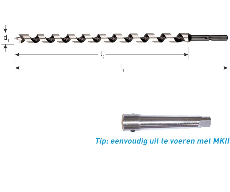 SLANGENBOOR GOLD-LINE, ø16X385/460 AZOBE