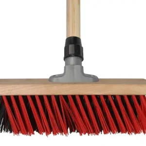 X-BEZEM - BUITENBEZEM - NYLON - MET DUL - 30 CM - HOUTEN STEEL - 160 C