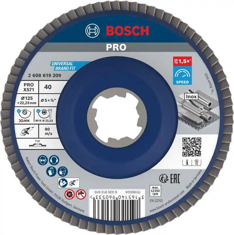 PRO X571 X-LOCK LAMELLENSCHIJF 125 G40