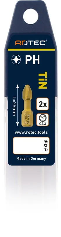 TORSIONBIT TIN, C6.3, PH 1X25