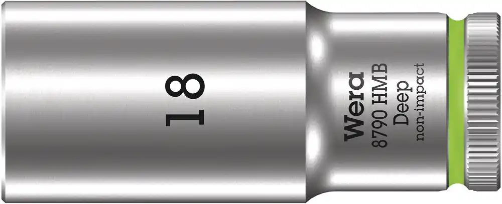 8790 HMB DEEP HAND- EN MACHINEDOP MET 3/8" AANDRIJVING, 18 X 64 MM