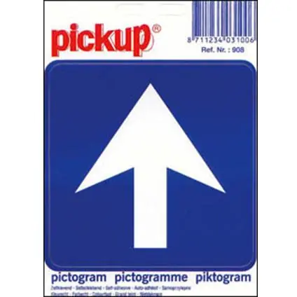 STICKER EENRICHTINGSVERKEER PICTO 100X100 MM
