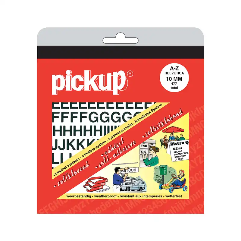 LETTERBOEK HELVETICA ZWART 10 MM 477 LETTERS EN LEESTEKENS