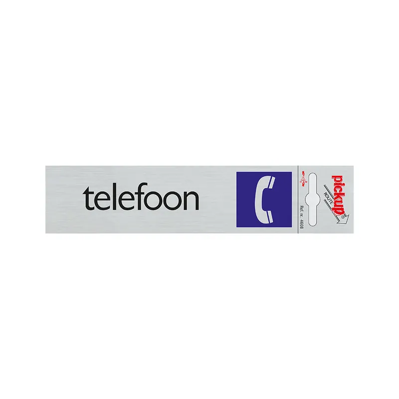 BORD ALULOOK TELEFOON 165X44 MM ZELFKLEVEND