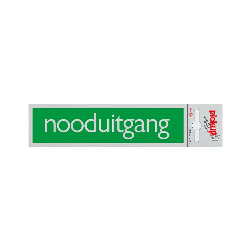 BORD ALULOOK NOODUITGANG 165X44 MM ZELFKLEVEND