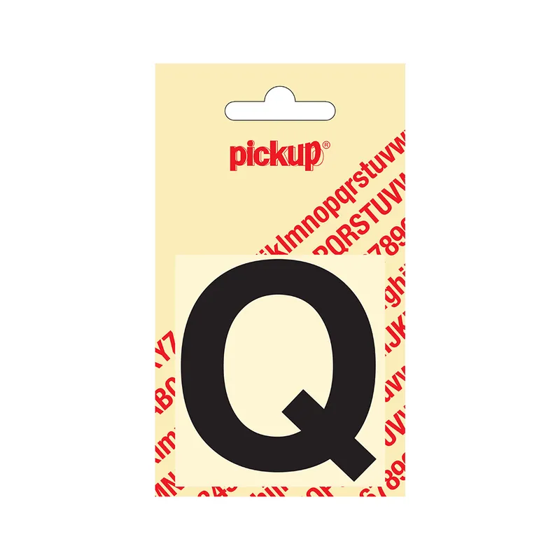 PLAKLETTER HELVETICA 60 MM ZWART Q