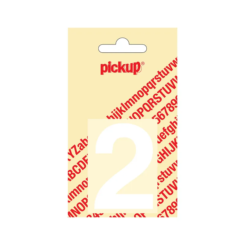 PLAKCIJFER HELVETICA 60 MM WIT 2
