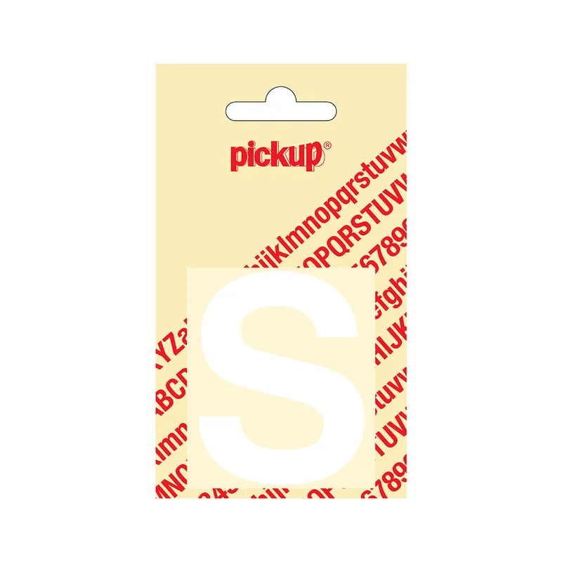 PLAKLETTER HELVETICA 60 MM WIT S