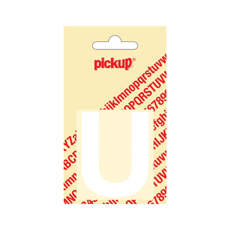 PLAKLETTER HELVETICA 60 MM WIT U