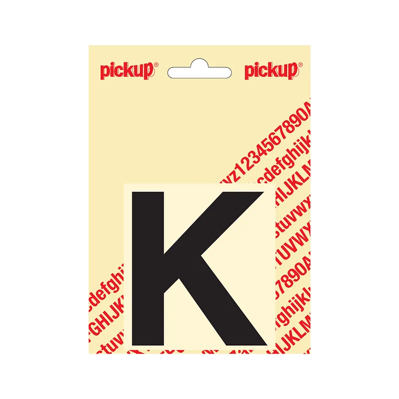 PLAKLETTER HELVETICA 80 MM ZWART K