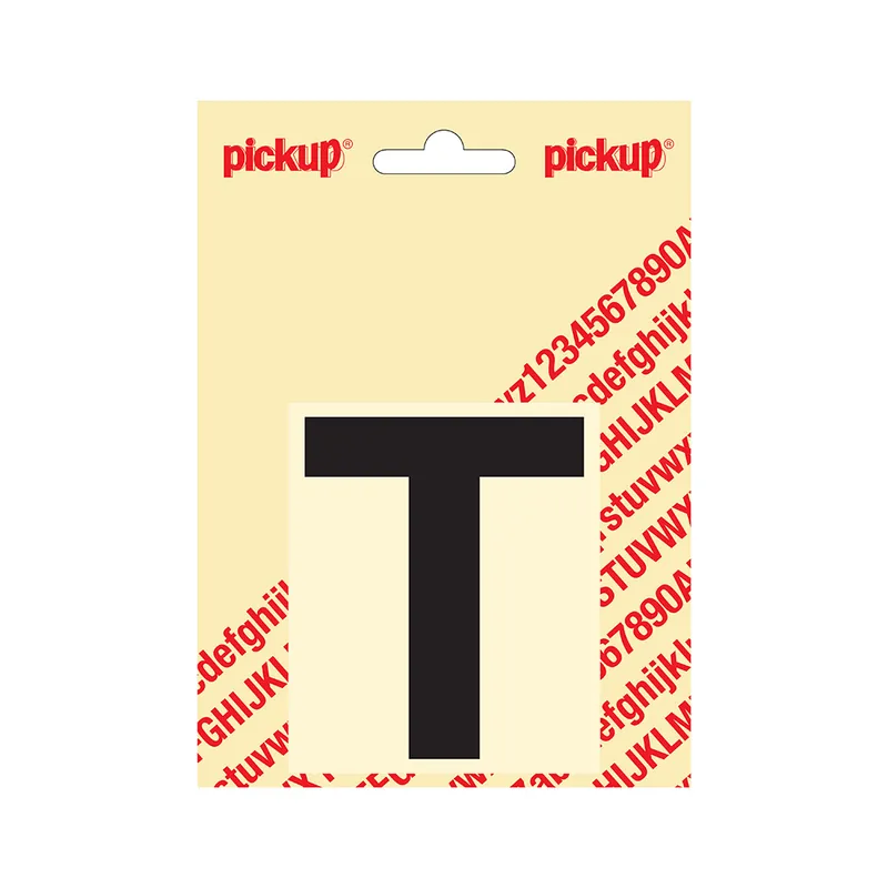 PLAKLETTER HELVETICA 80 MM ZWART T