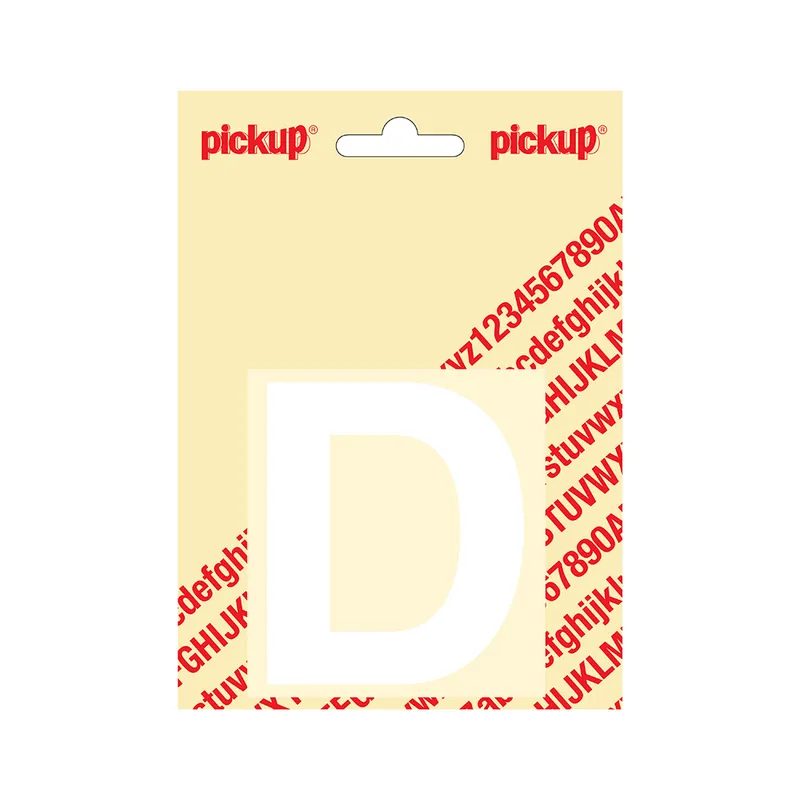 PLAKLETTER HELVETICA 80 MM WIT D