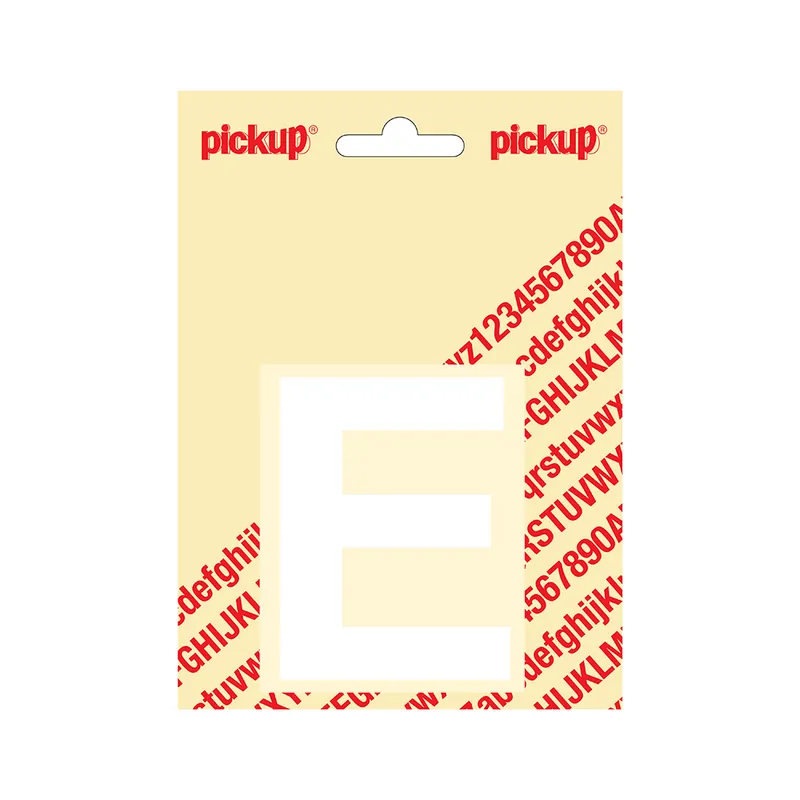 PLAKLETTER HELVETICA 80 MM WIT E