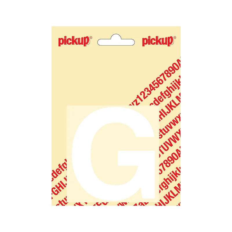 PLAKLETTER HELVETICA 80 MM WIT G