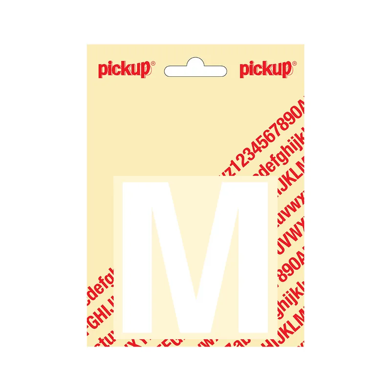 PLAKLETTER HELVETICA 80 MM WIT M