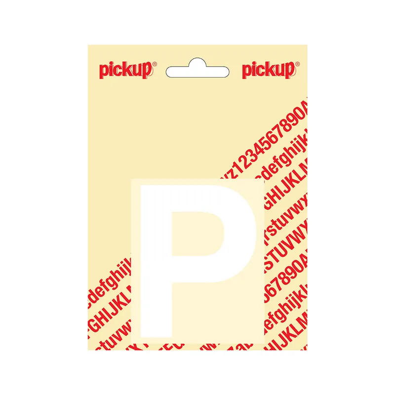PLAKLETTER HELVETICA 80 MM WIT P