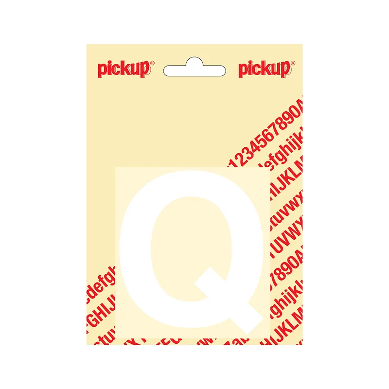 PLAKLETTER HELVETICA 80 MM WIT Q