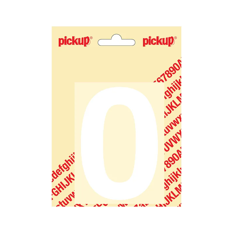 PLAKCIJFER HELVETICA 100 MM WIT 0