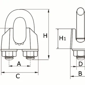 400-10E / STAALDR.KLEM TYPE 741 10MM VZ.