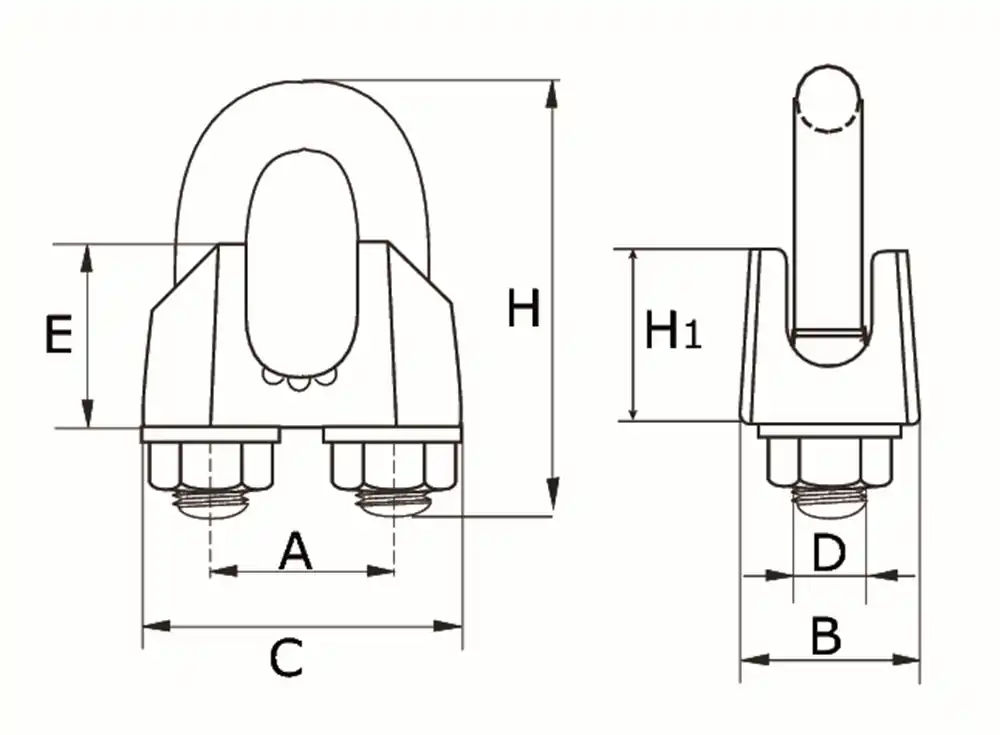 400-10E / STAALDR.KLEM TYPE 741 10MM VZ.