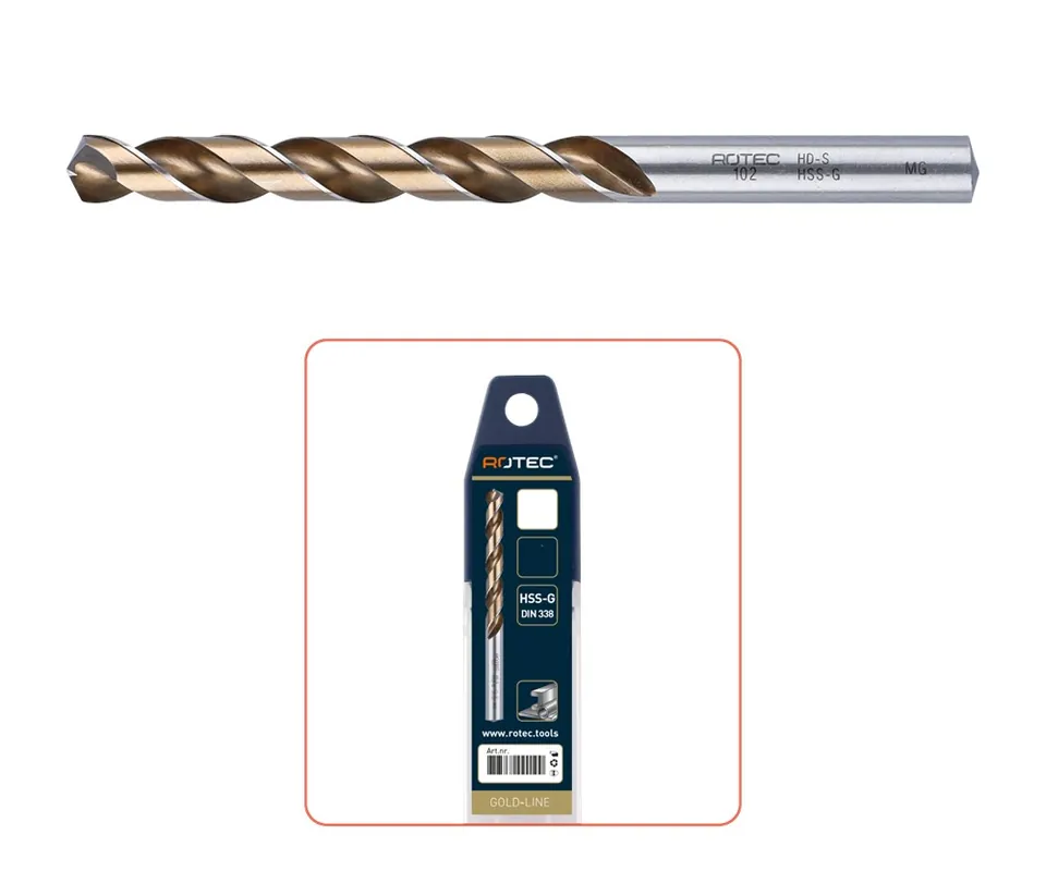 HSS-G SPIRAALBOOR, DIN 338, TYPE HD-S, ø3,7