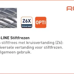 OPTI HM-STIFTFREES, MODEL C, Z6 / KRUISVERT. / ø6X18X50Xø6