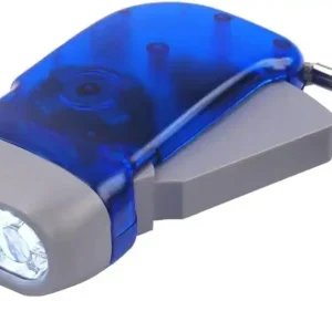 VELAMP GRAM: 3 LED DYNAMO FLASHLIGHT. BLUE AND YELLOW.