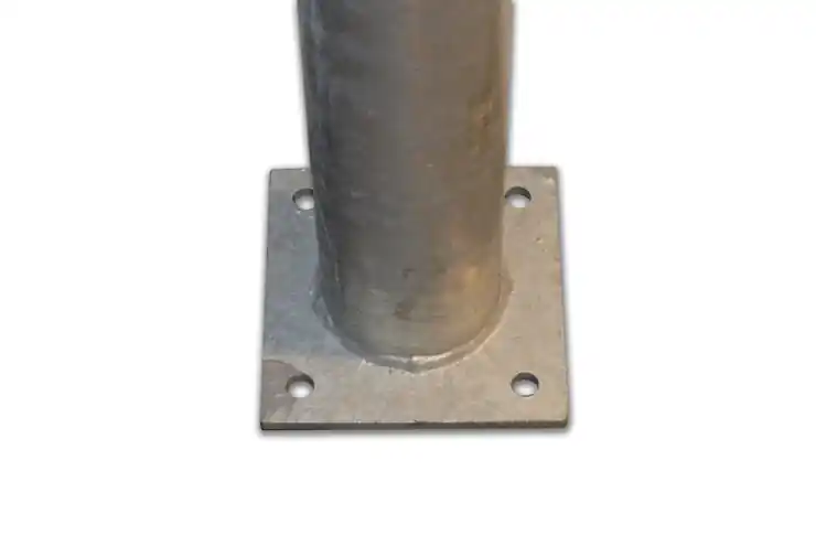 Hangpaal of sluitpaal met voetplaat (incl. dop)
