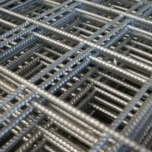 Verzinkte bouwstaalmat ø 5 mm, # 7,5x7,5 cm afm. 3x2m