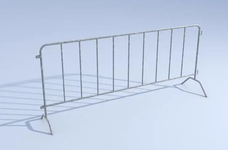Dranghekken, 2500x1100mm, 9 spijlen