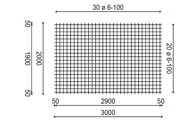 Bouwstaalmat QS-283, 6/100mm, 3x2m