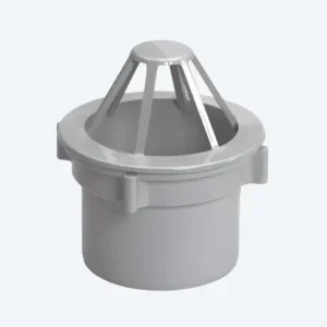 Polyester uitloop met wartel, grijs