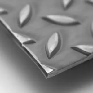 Tranenplaat staal, 2000x1000x6 mm, onbehandeld