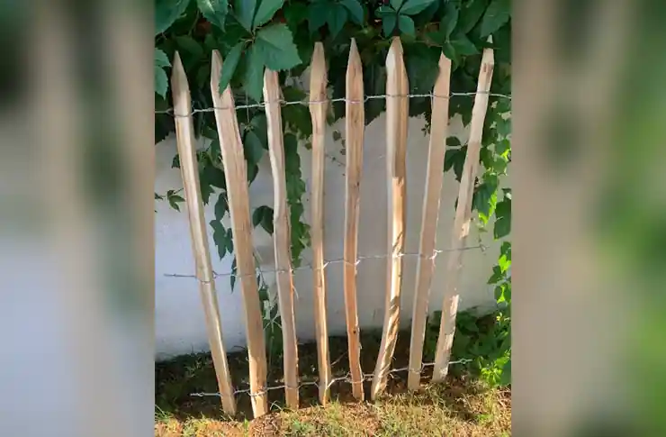 Robinia Hekwerk - Gezaagde Latten, 100 & 120 cm Hoog