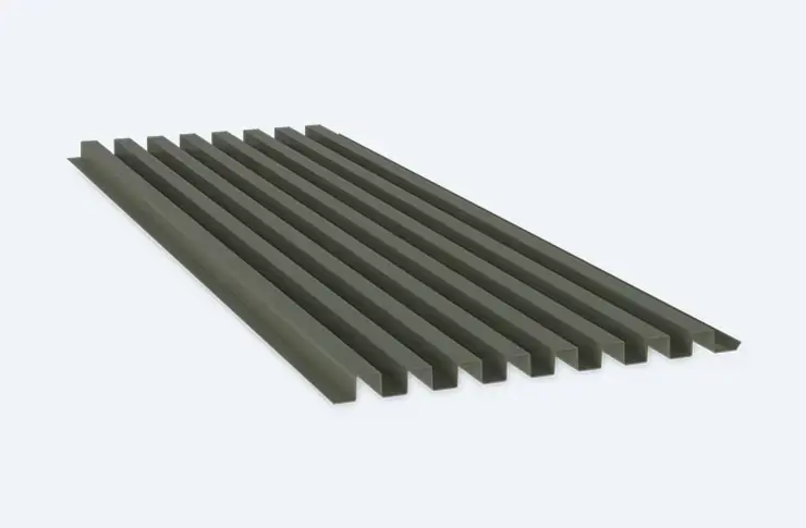 Profielplaat Block design 1 - stalen gevelbekleding met blokpatroon