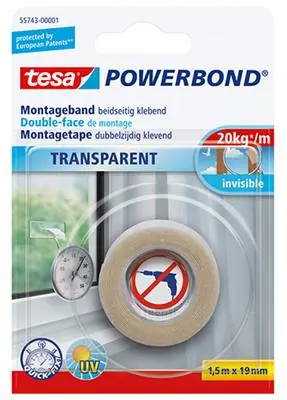 1002810 - TESA MONT.TAPE TRANSP.1,5X19