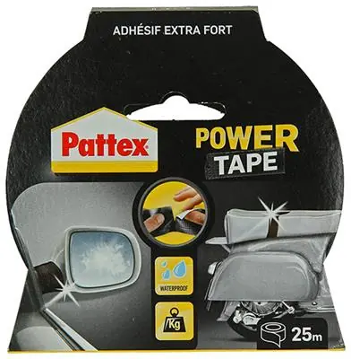 1001841 - PATTEX POWER TAPE 25M ZWART BL