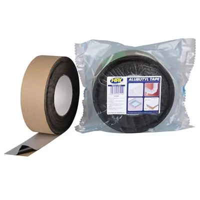 1058998 - ALUBUTYL TAPE ALU/ZWART 50MM X 20M X 0,5MM