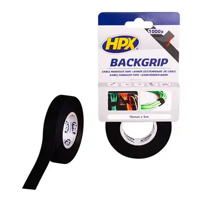 1062541 - BACK GRIP - ZWART 16MM X 5M