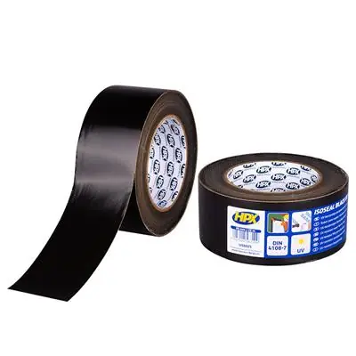 1065079 - HPX PE FILM TAPE ZWART UV 60MM X 25M